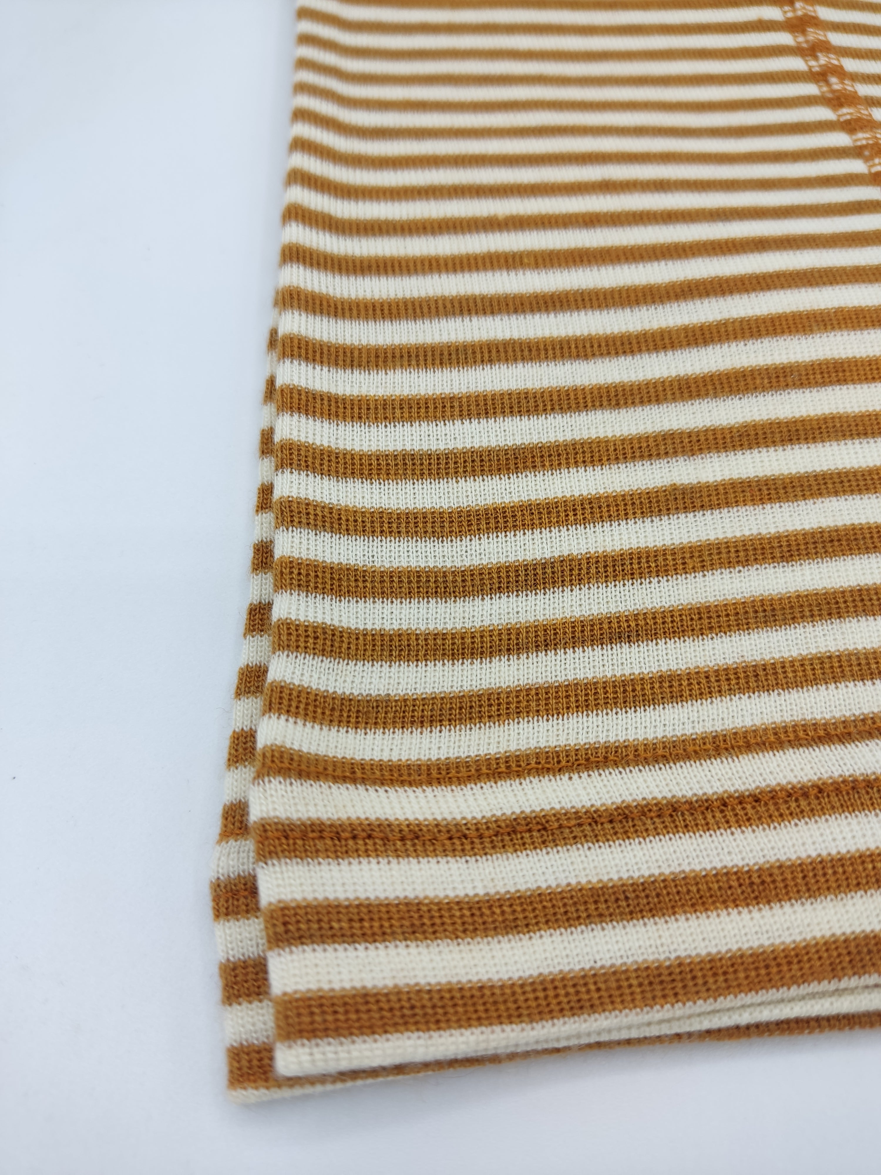 Scaldacollo in lana e seta per bambino e adulto // riga Ruggine